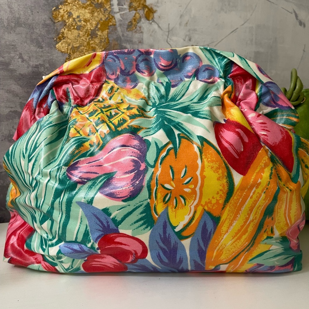 Vintage vinyl design fruit bag